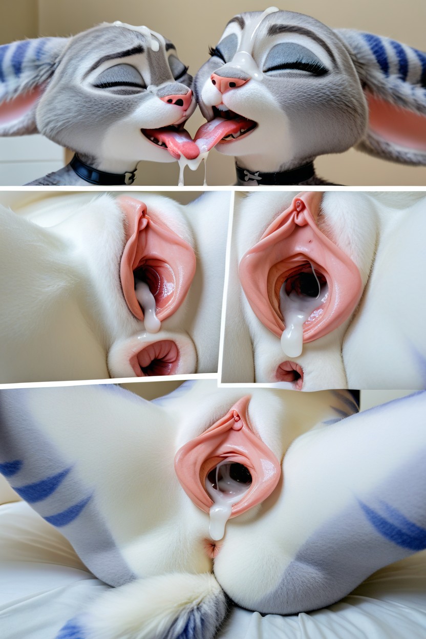 Gaping, Hyper-realistic Canine Pussy, Anthro Furry AI Porn