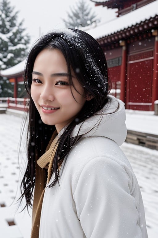 下雪, 开心地哭, 中国人AI黄片