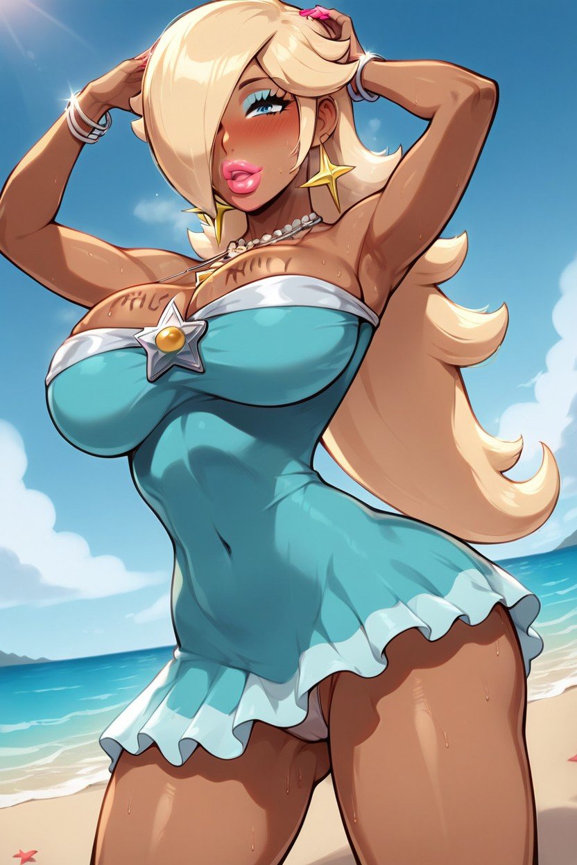 Hot Day, Princess Rosalina, Bottom Up Asian AI Porn