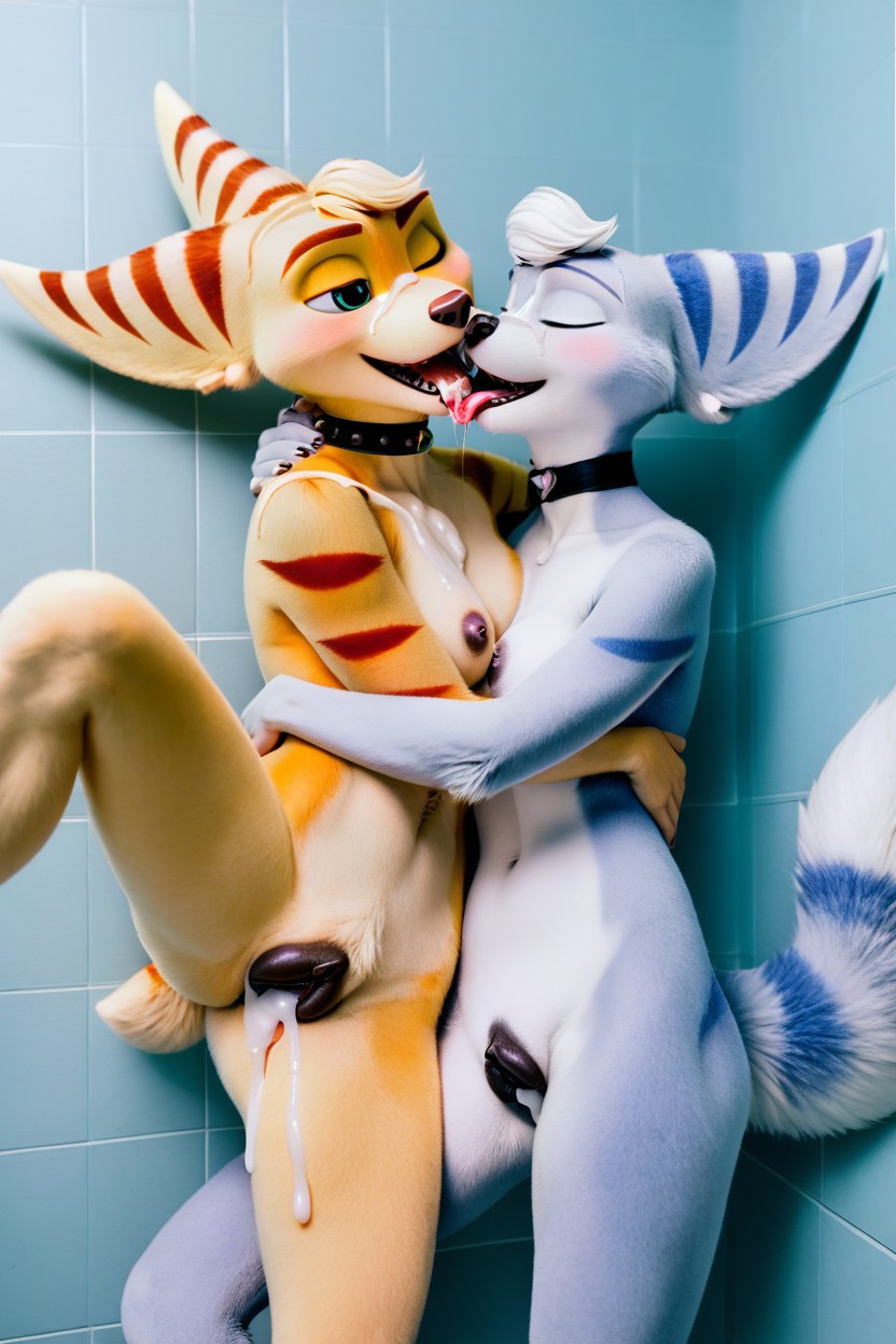 Cum On Body, Melt Together, Hugging Furry AI Porn