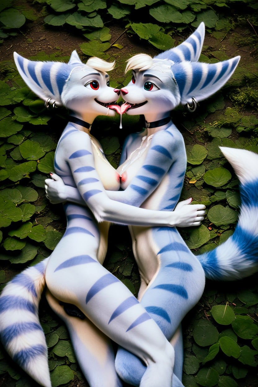 Melt Together, Saliva, Cuddle Furry AI Porn