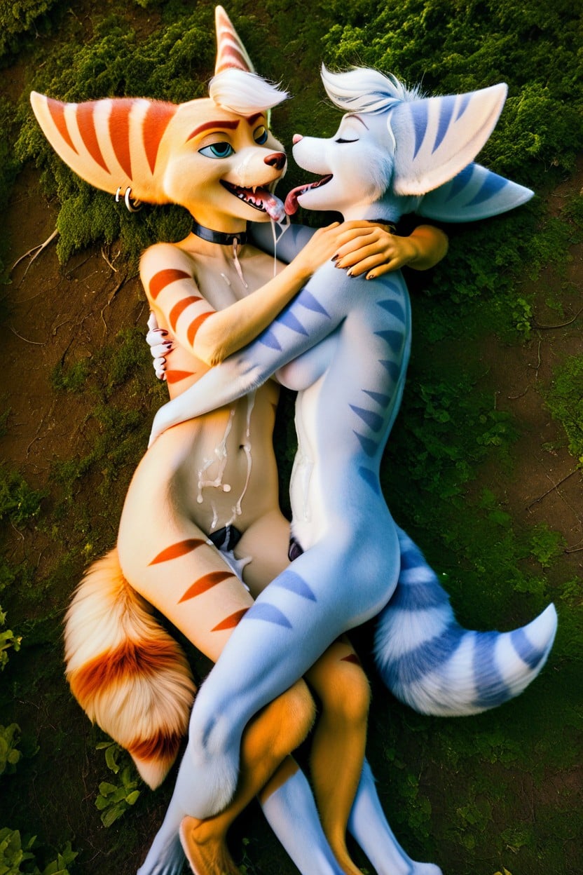 Cum In Mouth, Cum Covered, Snuggle Furry AI Porn