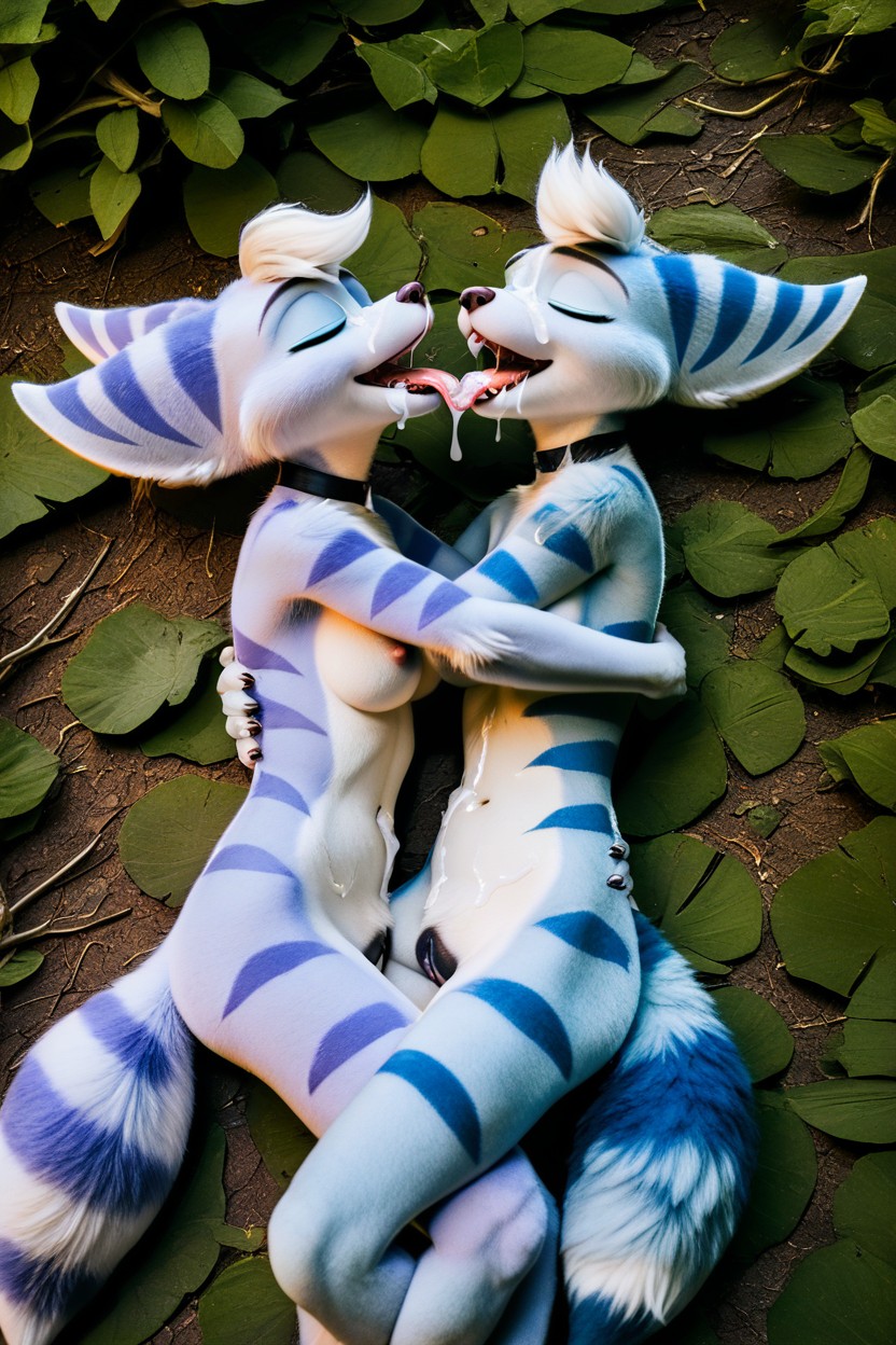 Tongue, Saliva, Sunset Furry AI Porn