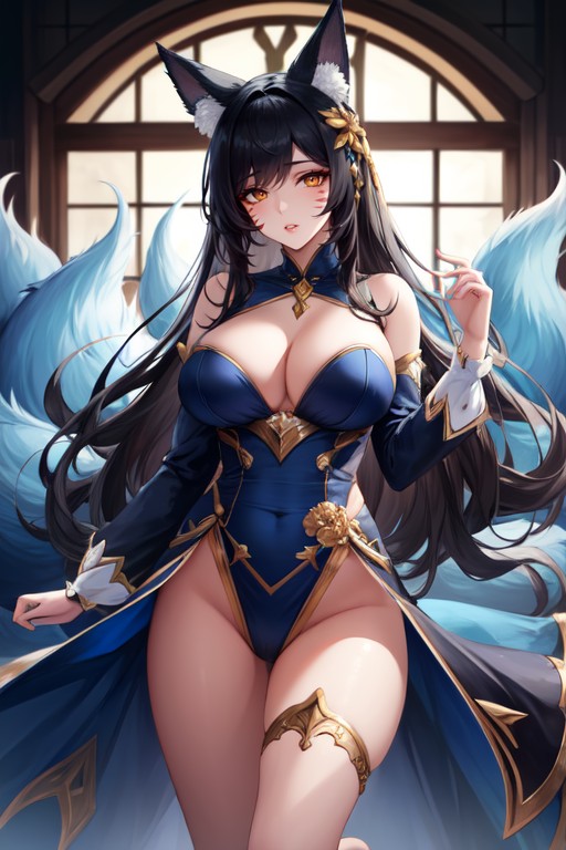 Breasts, Facial Mark, Girl Hentai AI Porn