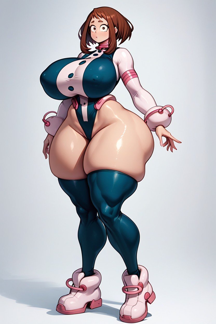 Extremely Large Ass, Ochako Uraraka, Thick AI Porn