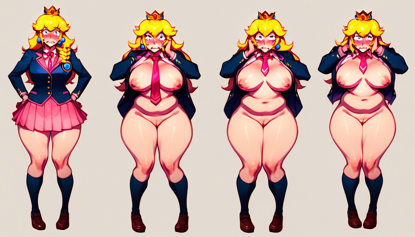 Sad, Crying, Princess Peach AI Porn