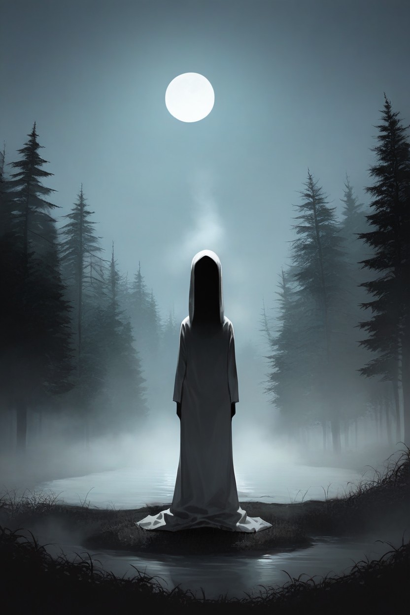 Slenderman, Forest, Horror Shemale AI Porn