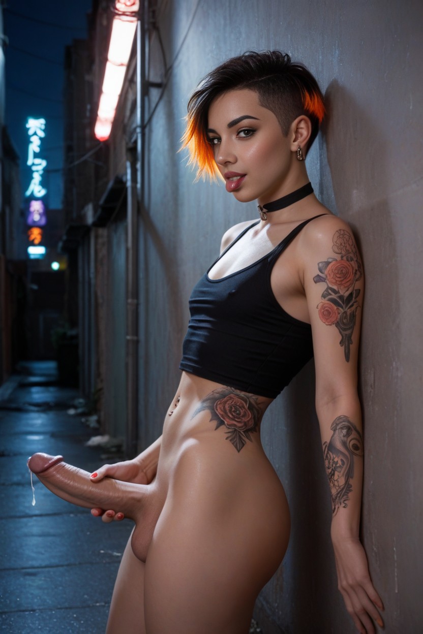Ear Studs, Nose Stud, Pixie Cut AI Porn