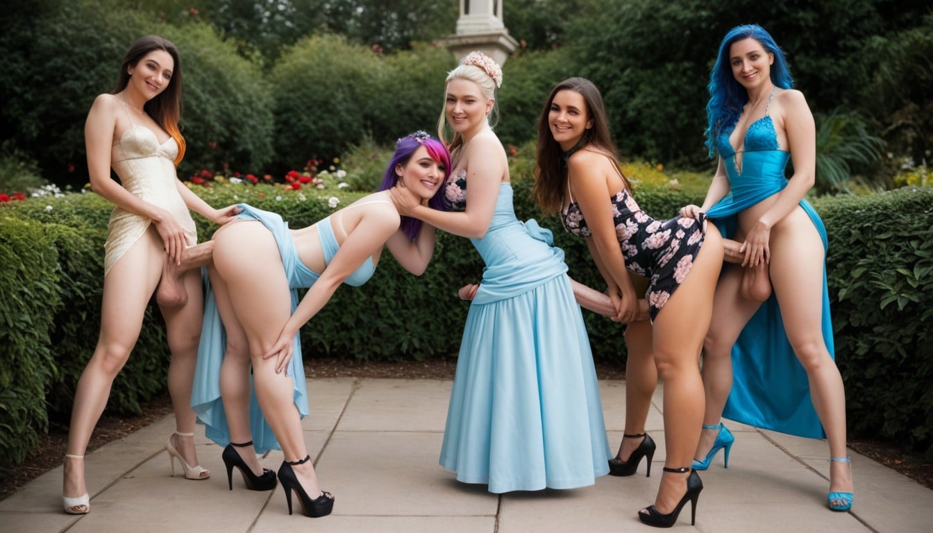 Face Expression, Glamorous Dresses, Full Body Shemale AI Porn