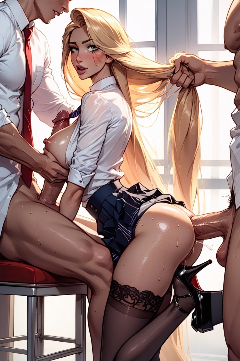 Brustsex, Oiled Skin, SweatyFurry KI Porno