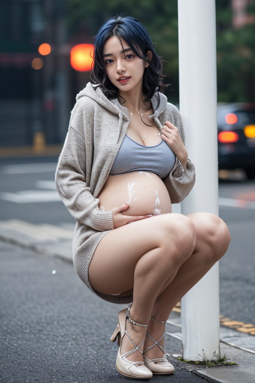 Foggy, Contempt, Wet Hair Asian AI Porn
