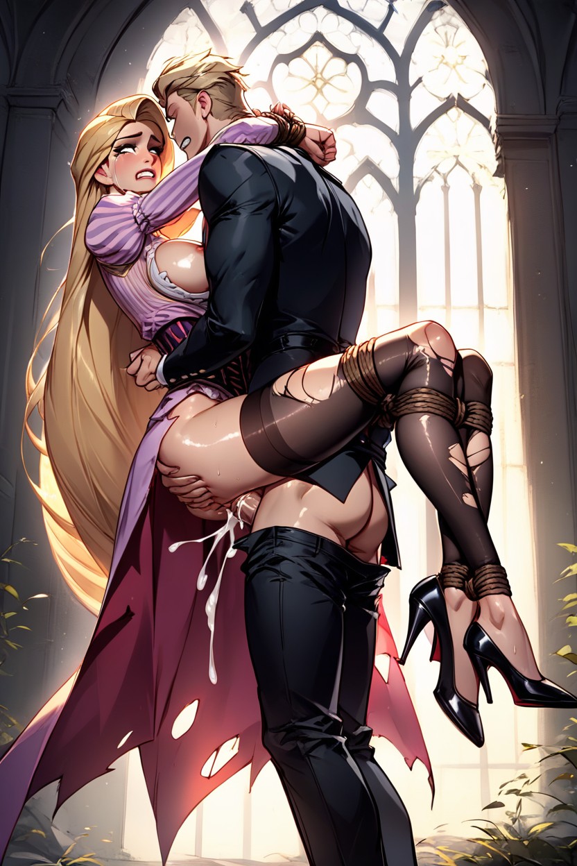Ripped Clothes , Ripped Cloak, Fucked By Man AI Porn