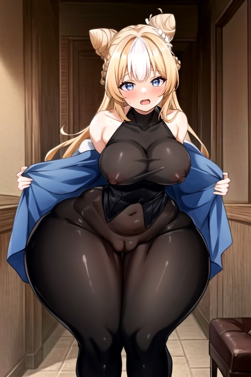 Voluptuous, Extremely Large Ass, Thunder Thighs Hentai AI Porn