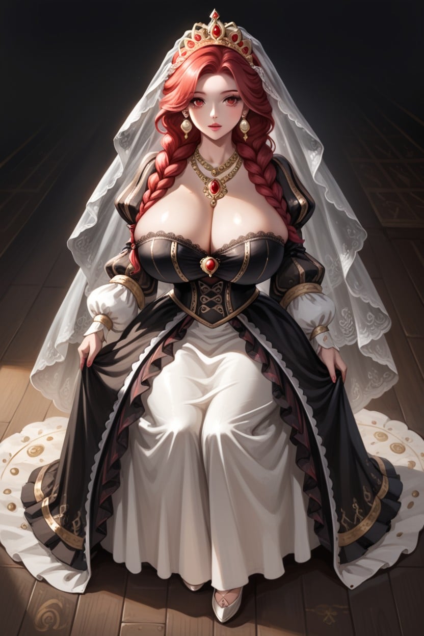 Ornate, Silk Veil, Red Eyes Hentai AI Porn
