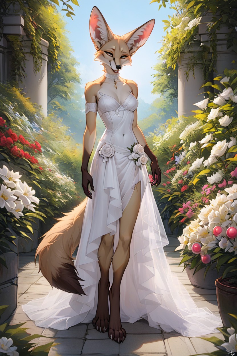Fox, Short Hair, Paws For Feet Furry AI Porn