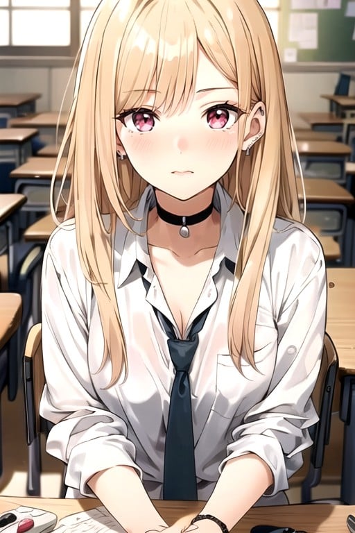 Kitagawa Marin (sono Bisuku Dōru Wa Koi O Suru), Warm Anime Hentai AI Porn