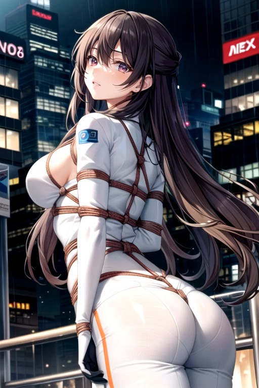 Bending Over, Shibari, Cyberpunk City AI Porn