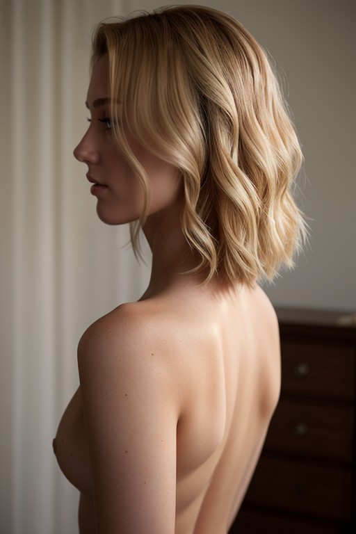 Rear View, Blonde Hair, 18 AI Porn