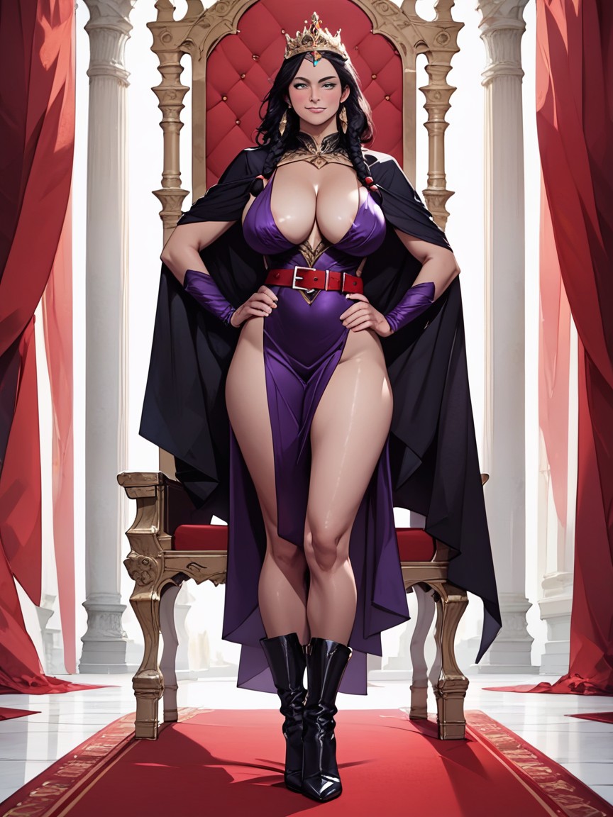 Black Boots, Real Photography, Cleavage AI Porn