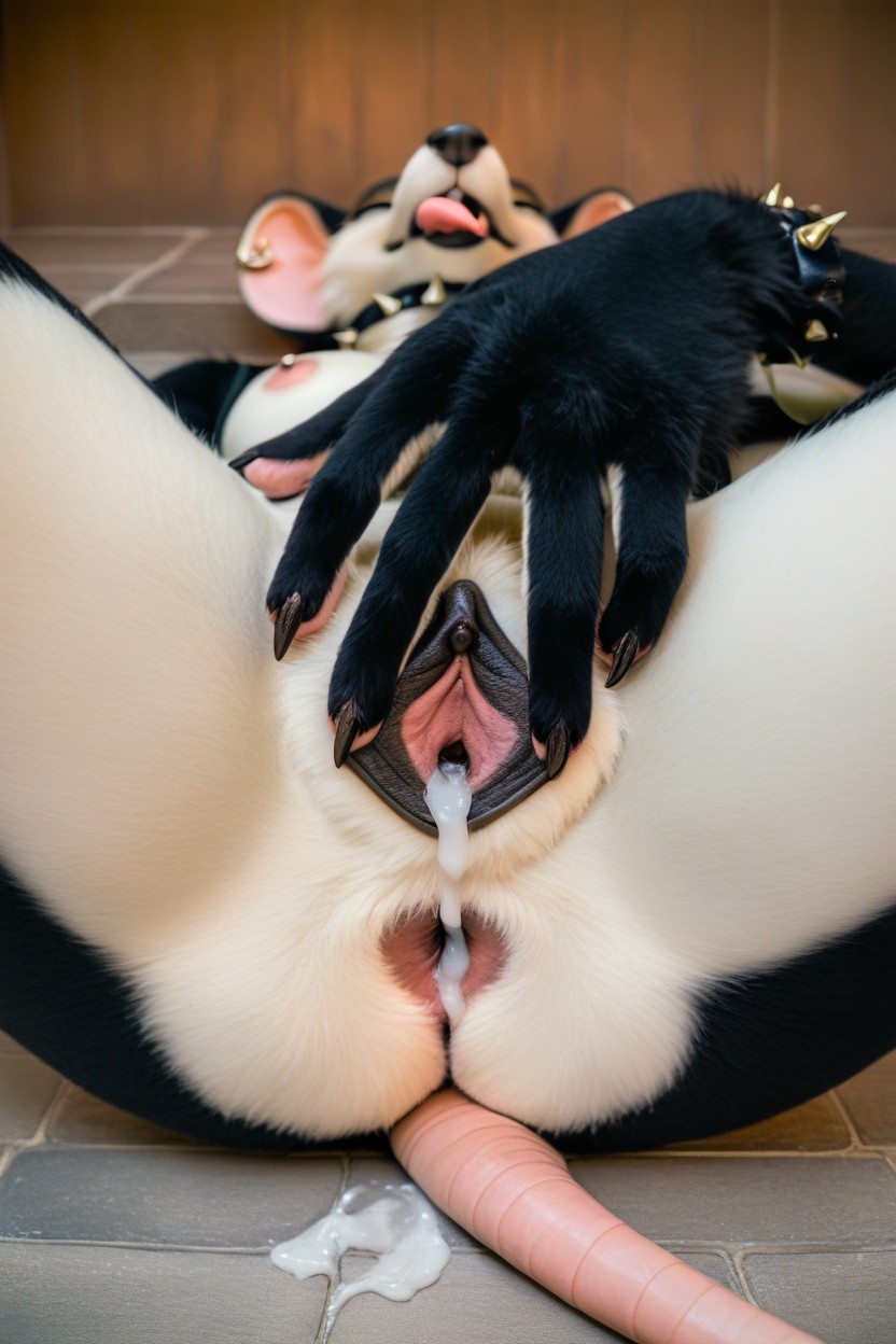 Licking Tongue, Realistic Fur, Close Up Furry AI Porn
