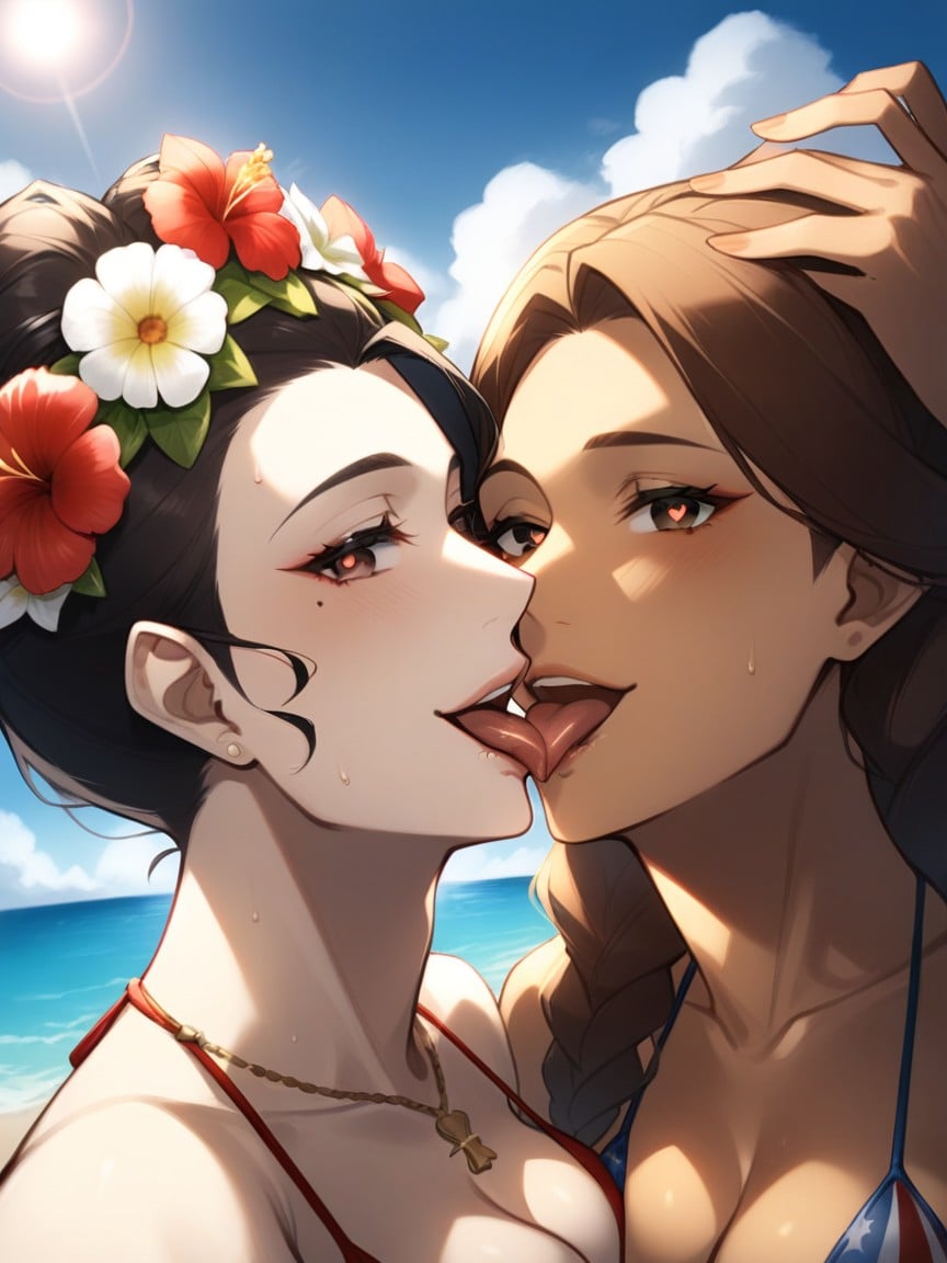 Heart Eyes, Medium Length, Rolling Eyes AI Porn