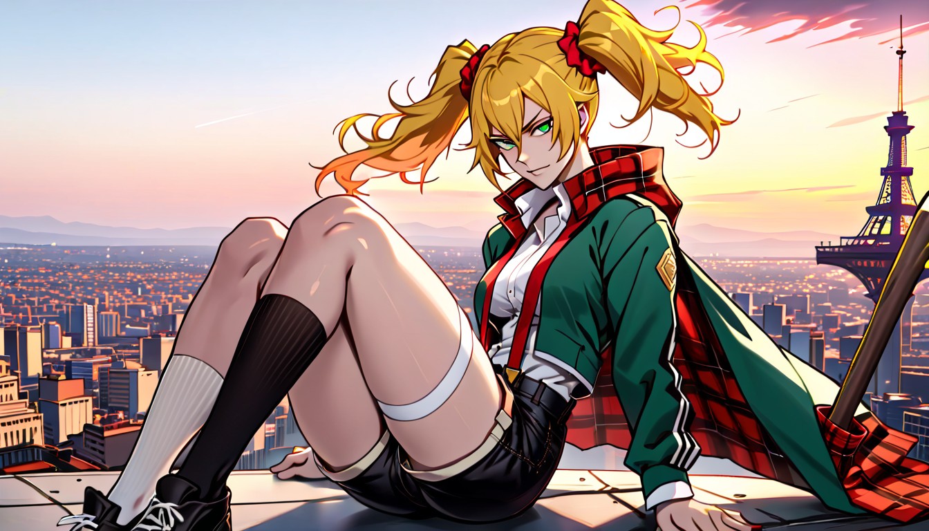 Woman From Bleach, Red Scrunchies, White Leg Strips Hentai AI Porn
