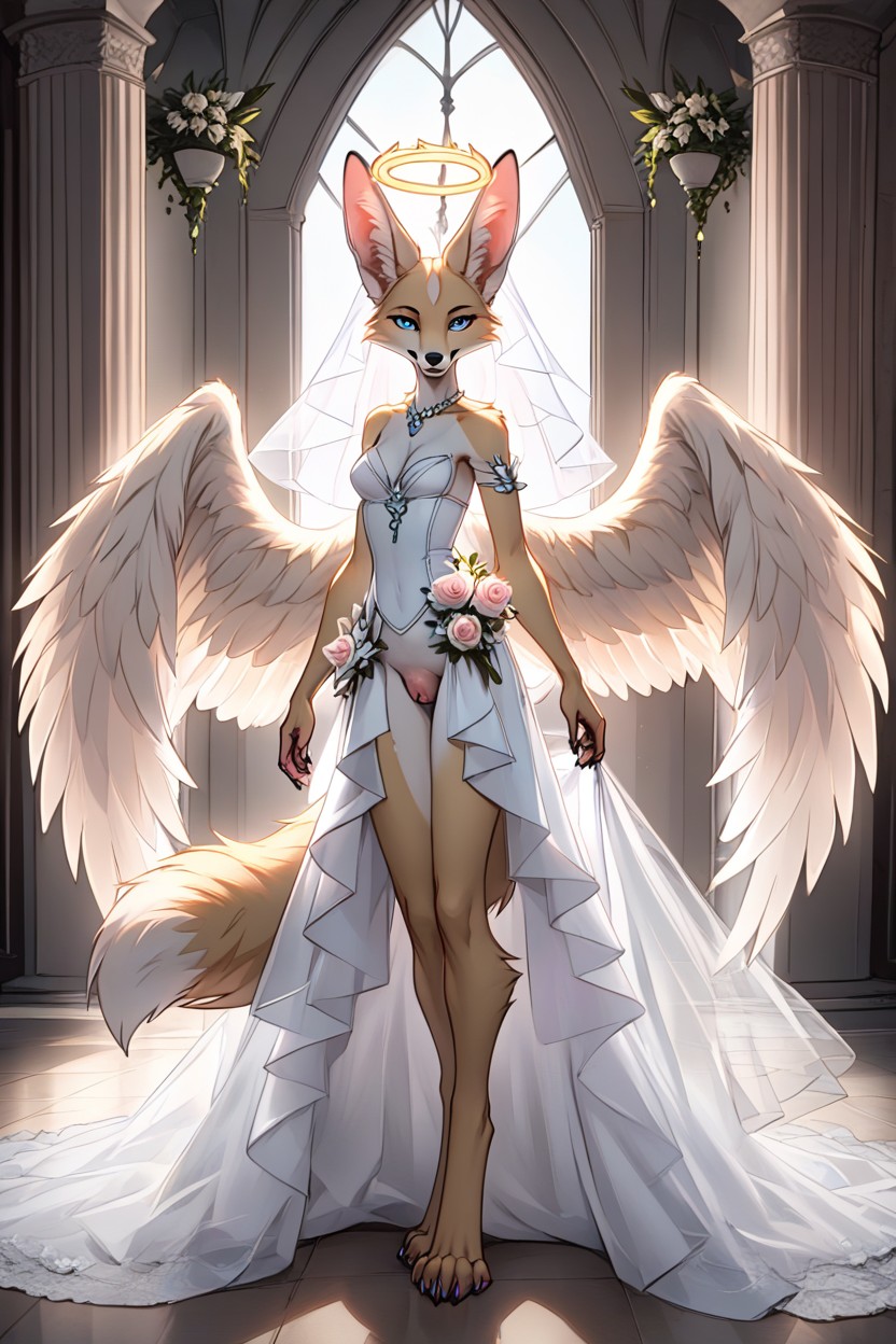Angel, Feet Tall, Halo Furry AI Porn