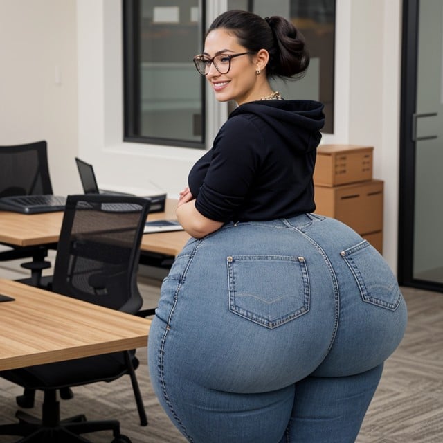 Oversized Legs And Hips, Sonriendo Con La Boca Abierta, Hips Bigger Than Breasts Porno IA