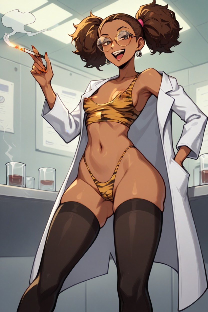 Laughing Maniacally, Laboratorio, Short Body Porno IA