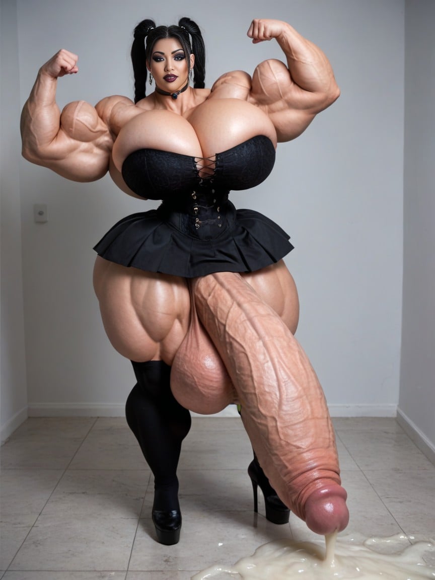 Full Body, Gigantic Huge Cock, Penis Male AI Porn