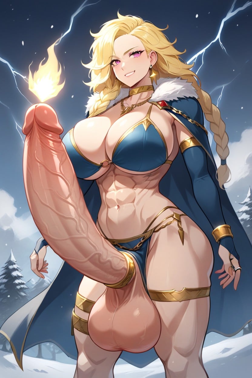 Futanari, Night Sky, Chain Shemale AI Porn
