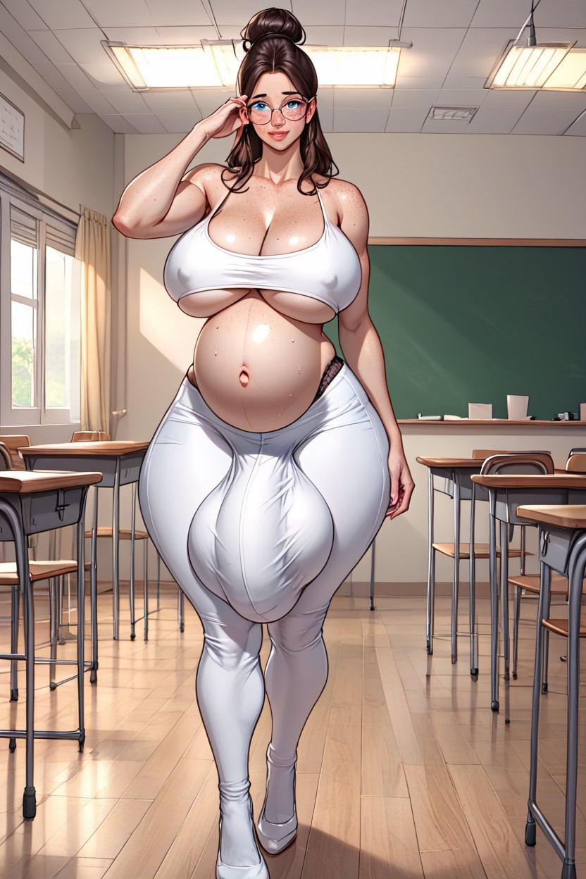 Happy, Hyper Enormous Cock, Enormous Bulge Shemale AI Porn
