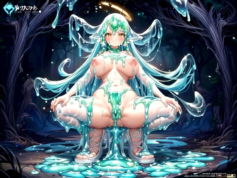 Thick Line Art, Ultra Detailed, Slime Skin AI Porn