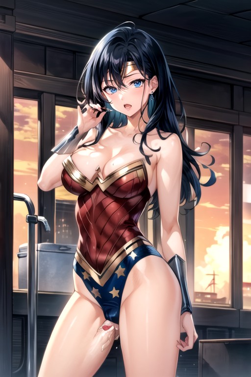 Wonder Woman (dc), Muscular, Wonder Woman Asian AI Porn