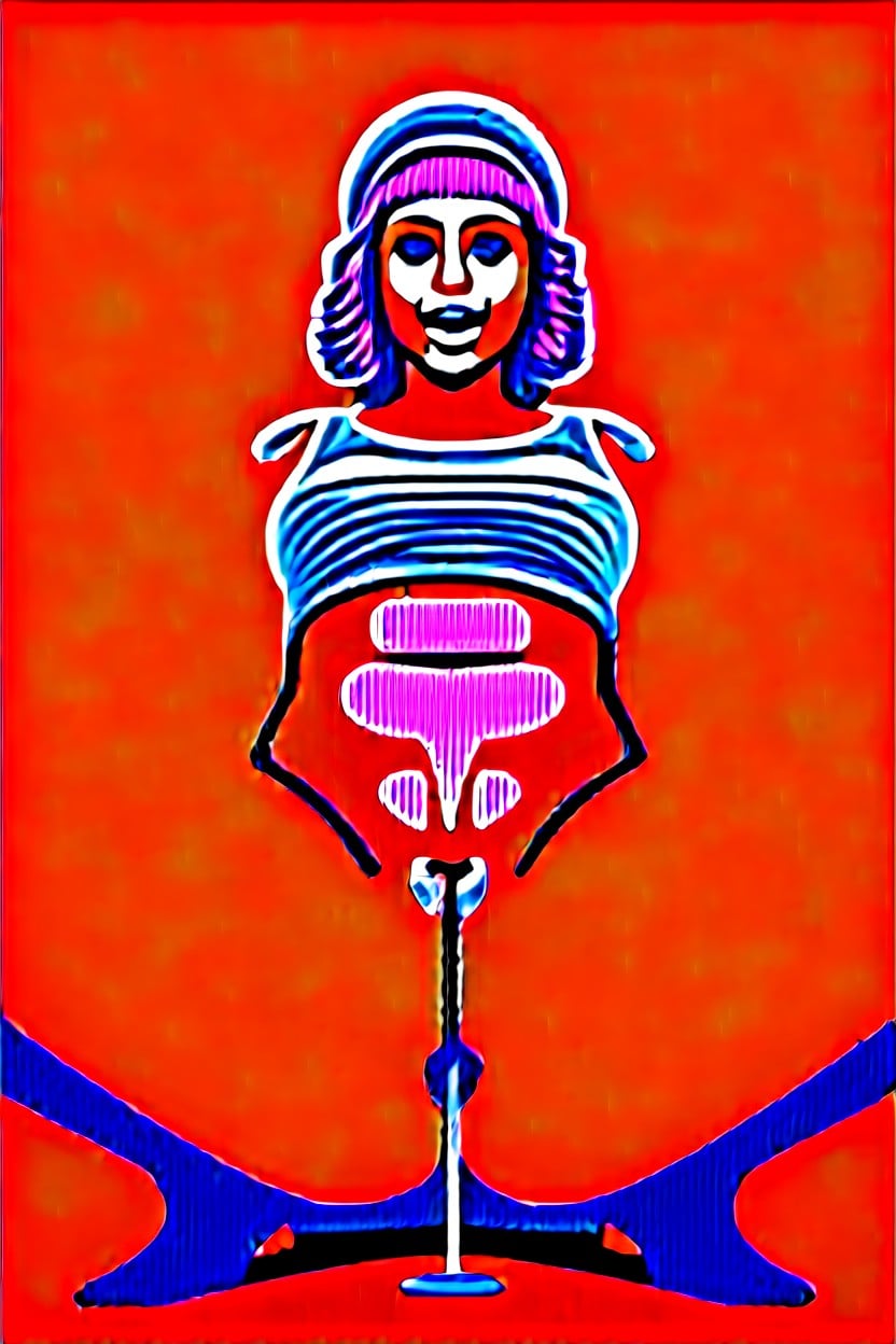 Squatting Over Cake, Neon Lighting, Small Shemale AI Porn