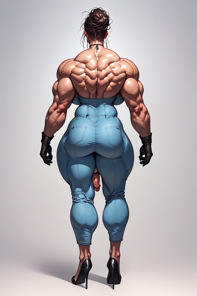Huge Calves Muscle, Calves Are Large And Exploded, Big Calves Shemale AI Porn