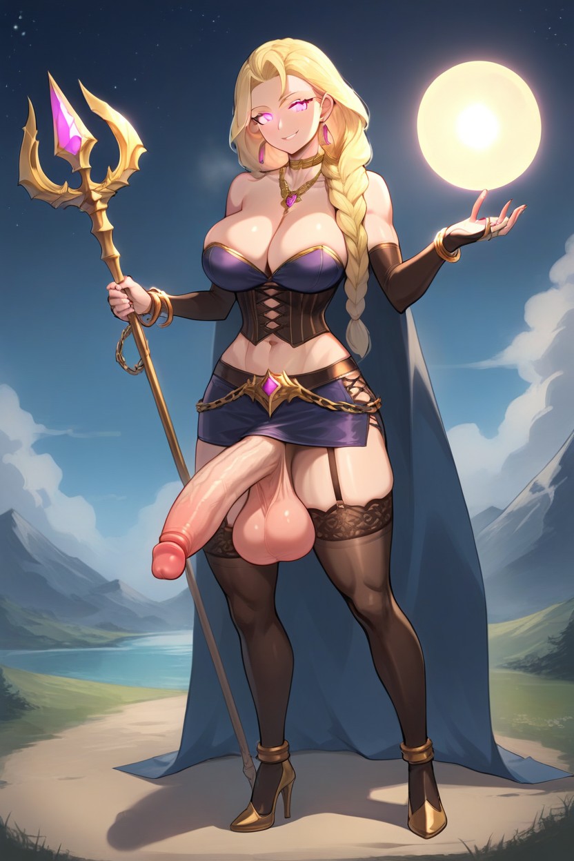 Massive Breast, Glowing Eyes, 20s Shemale AI Porn