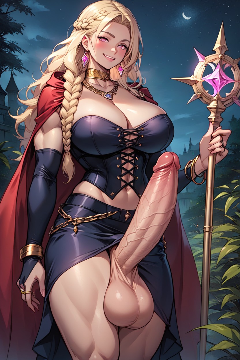 Chain, Perfect Face, Wild Hair Shemale AI Porn