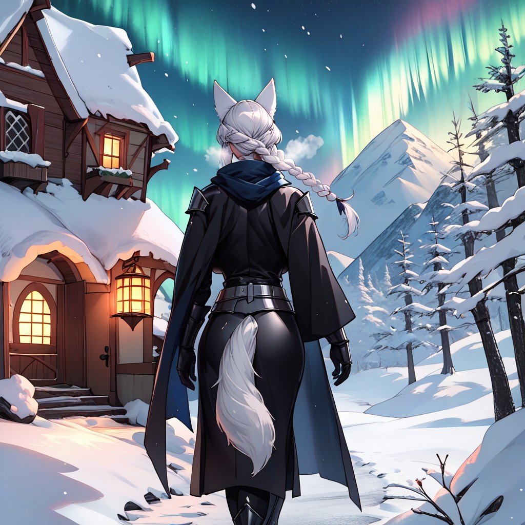 Clothes With Fur, Thick Clothes, Black Waist Armor Hentai AI Porn