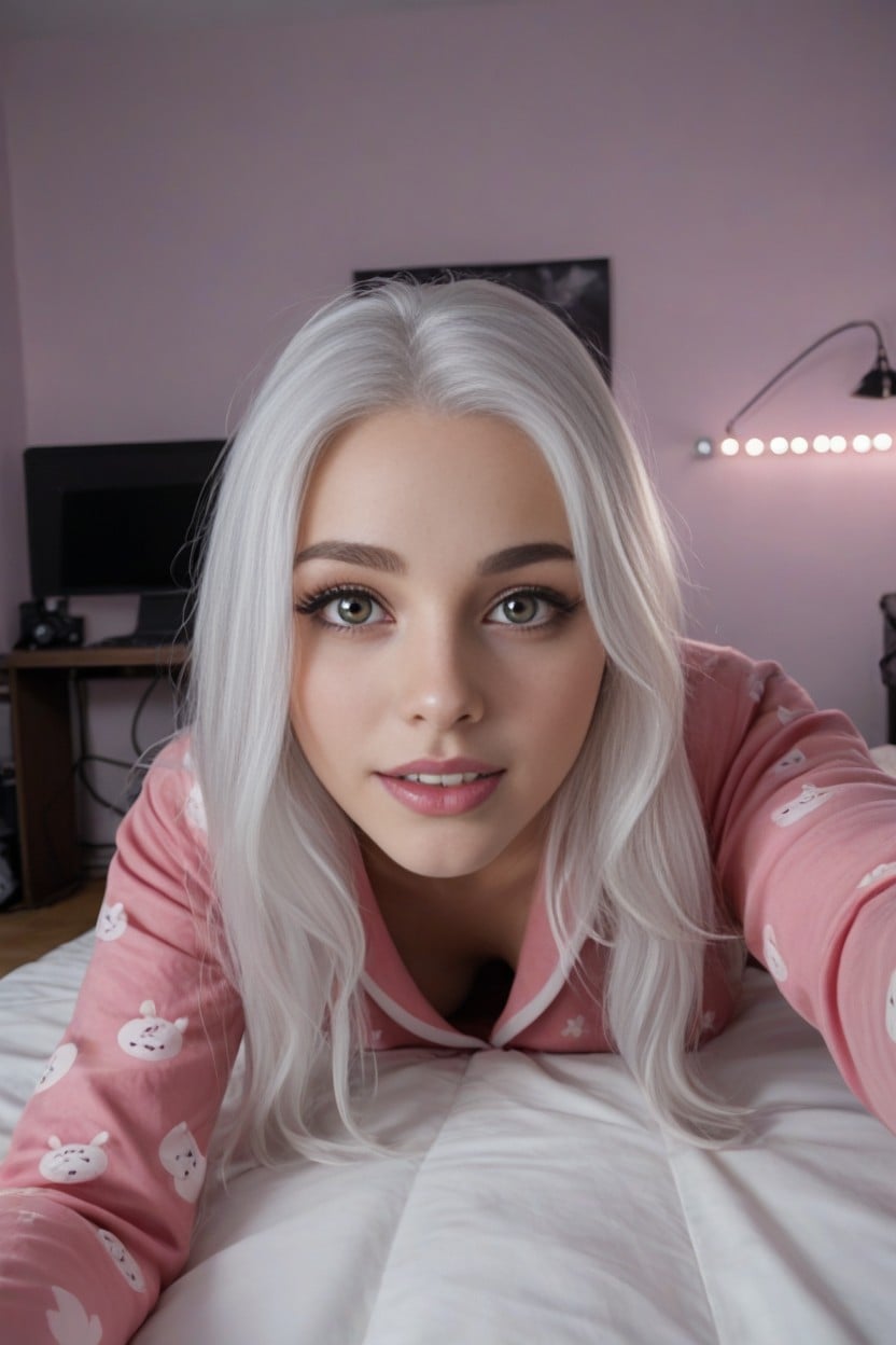 Brown Eyes, Led Lights, Skinny AI Porn