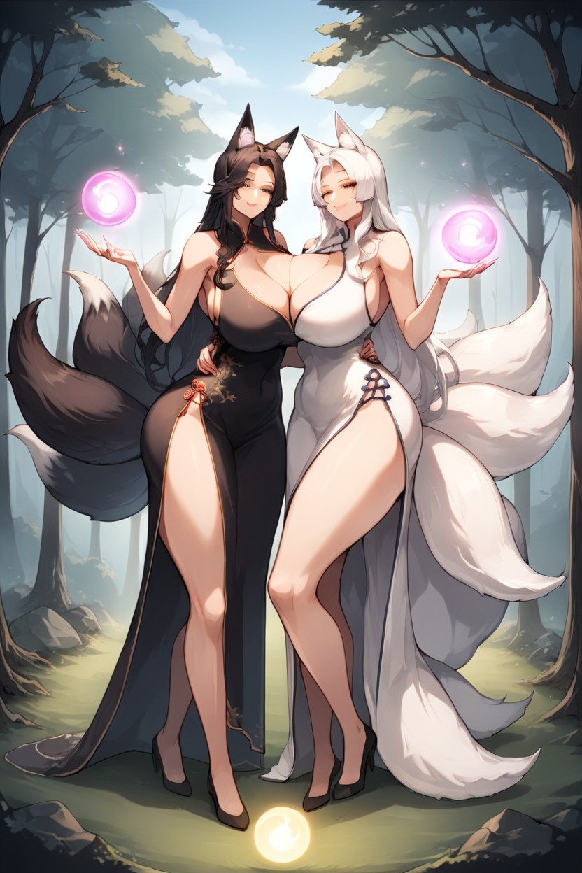 Dragon, Black Dress, Orb Hentai AI Porn