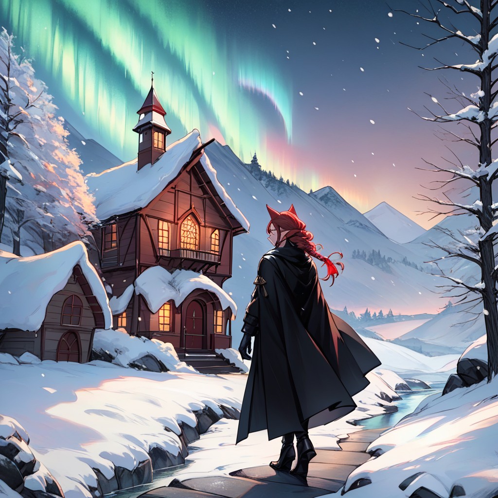 Winter, Tall, Long Red Hair Hentai AI Porn
