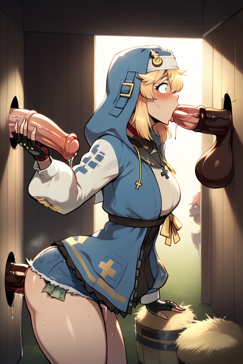 Barn Setting, Arched Back, Dusk Hentai AI Porn