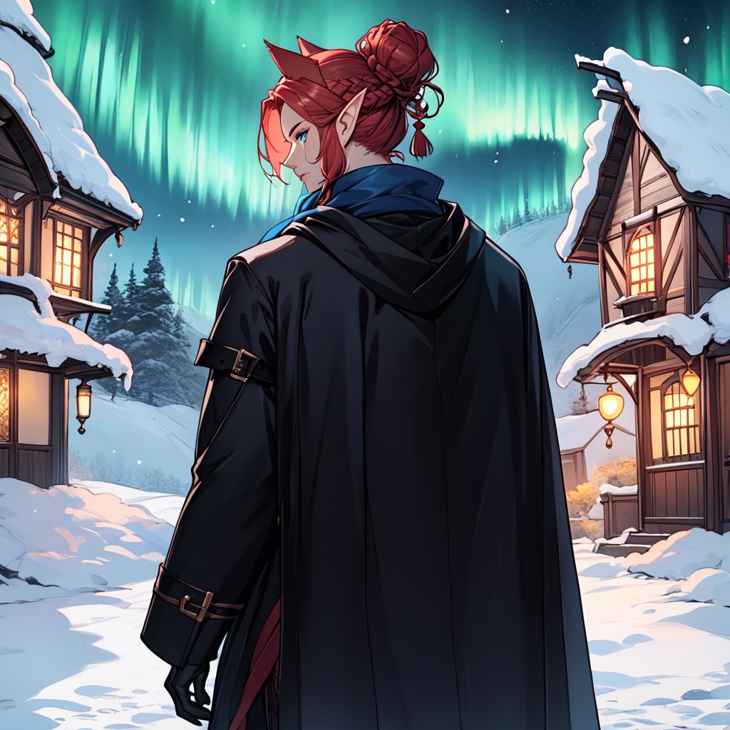 Aurora Borealis, Pointy Ears, Muscular Hentai AI Porn