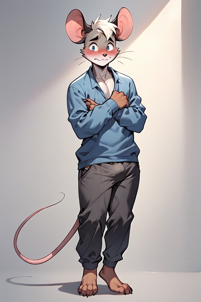 Furry, 1 Person, Femboy AI Gay Porn