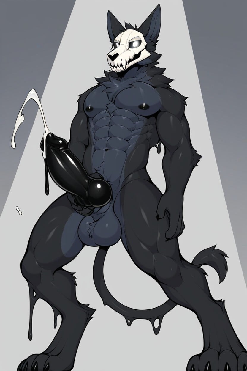 Black Goo++, Chest Tuft+, Stylehyper- Furry AI Porn