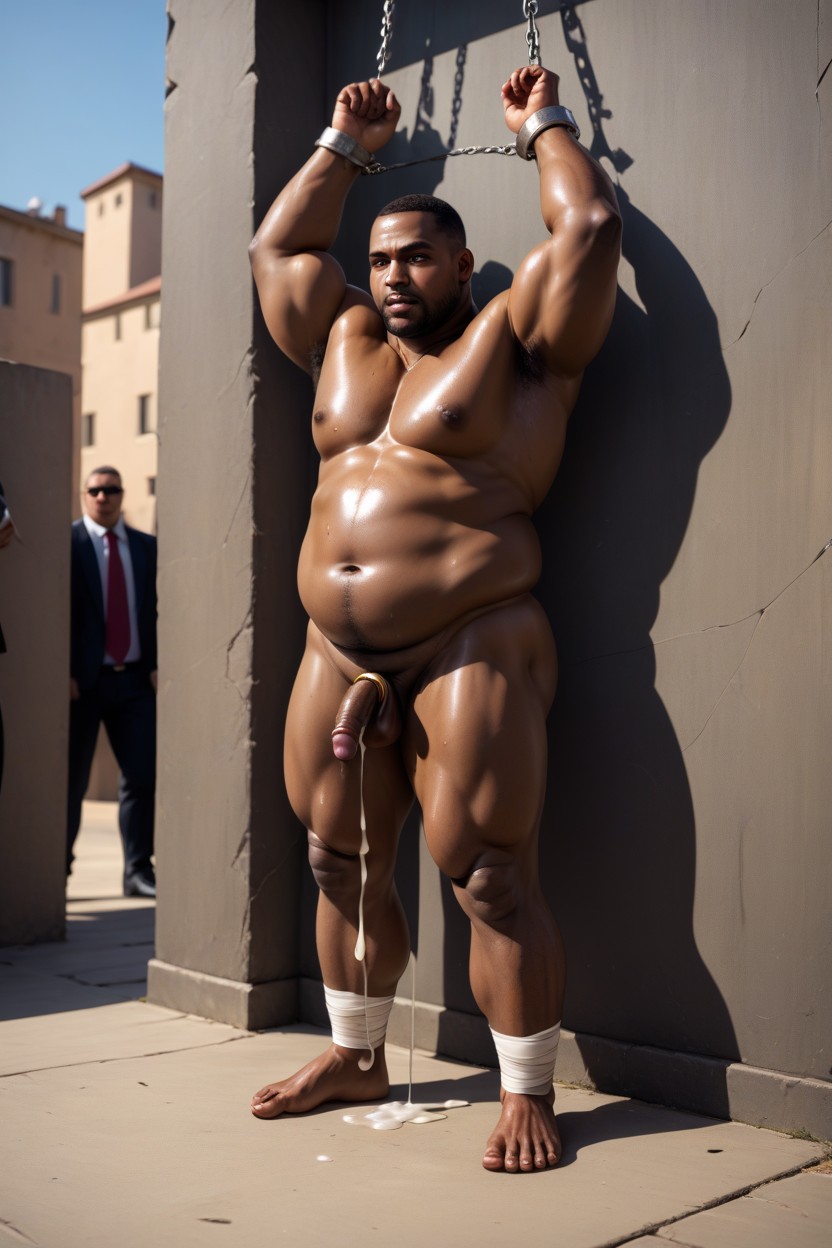 Public Humiliation, Chained To Wall, Mini Penis AI Gay Porn