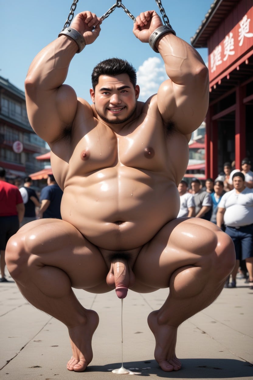 Dripping Penis, Leaking With Cum, Mini Penis AI Gay Porn