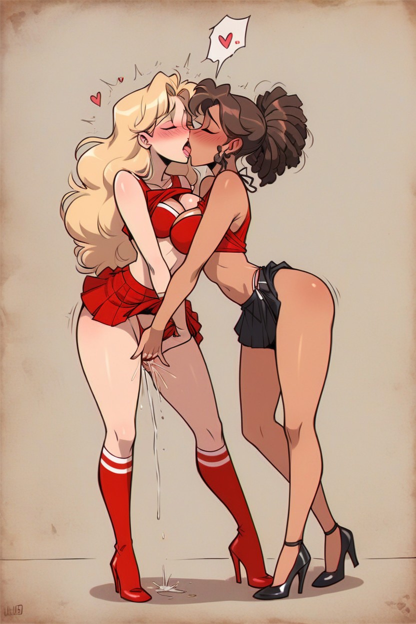 Pussy Play, Nsfw, Lesbian Sex Hentai AI Porn