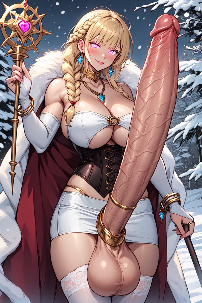 Futanari, Braided, Cape Shemale AI Porn